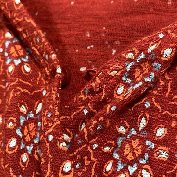 Fat Face Sz 12 Amba Craft Geo Jersey Dress Tiered Wrap Smocked Pullover Raspberr - Picture 6 of 15